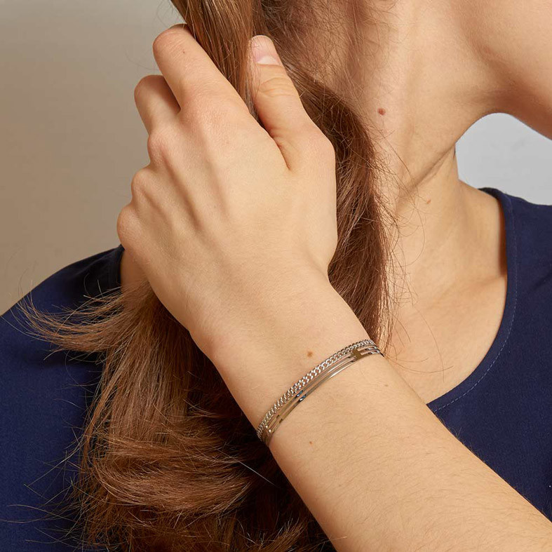 bracelet-jonc-chaine-argente-zag 24€