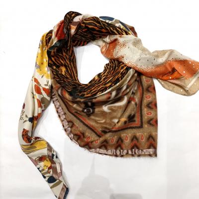 Foulard hyptnochic beige orange