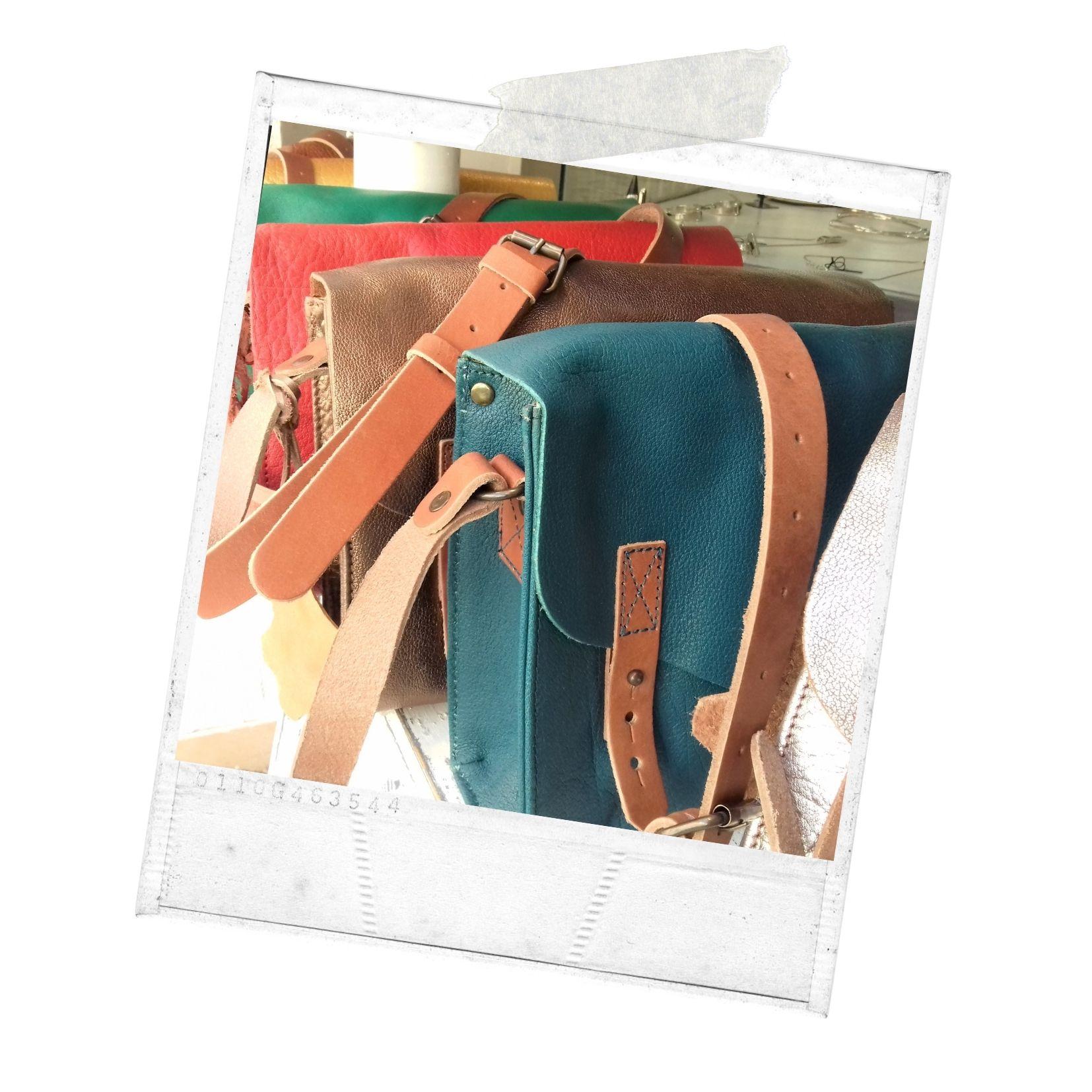sac cuir cornaline